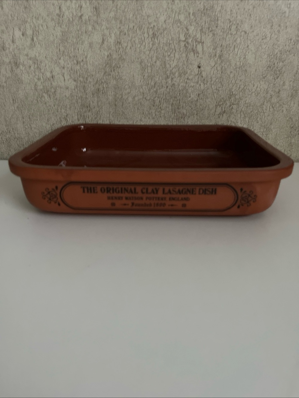 Henry Watson The Original Clay Lasagne Dish pottery Terracotta Portugal
